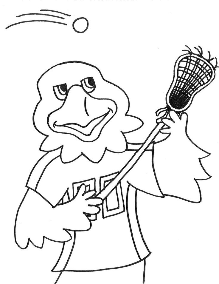 Lacrosse coloring pages