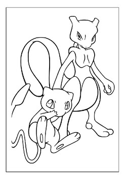 Engage kids with printable mewtwo coloring adventures in pokãmon world