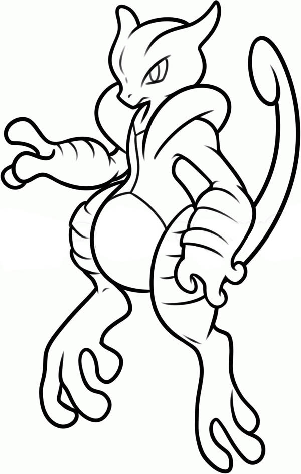Amazing mewtwo coloring pages pdf to print