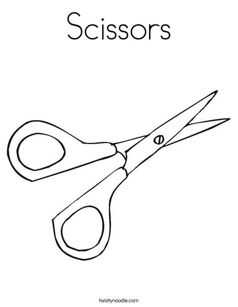 Scissors coloring page scissors drawing coloring pages scissors