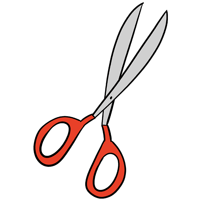 How to draw scissors