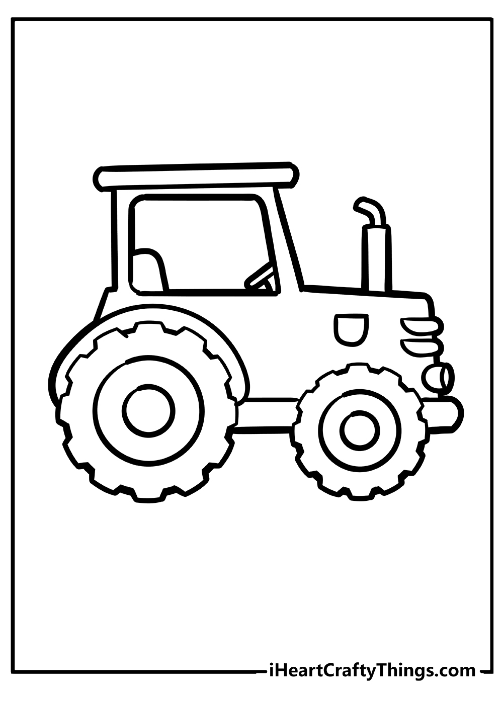 Tractor coloring pages free printables