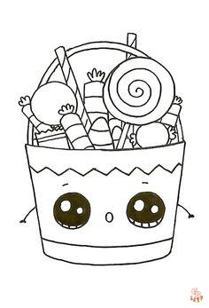 Free printable draw so cute coloring pages for kids