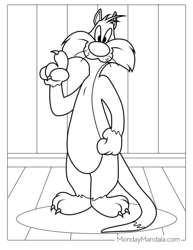 Looney tunes coloring pages free pdf printables