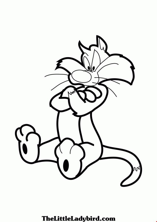 Sylvester the cat coloring sheet coloring pages coloring pages sylvester the cat coloring sheets