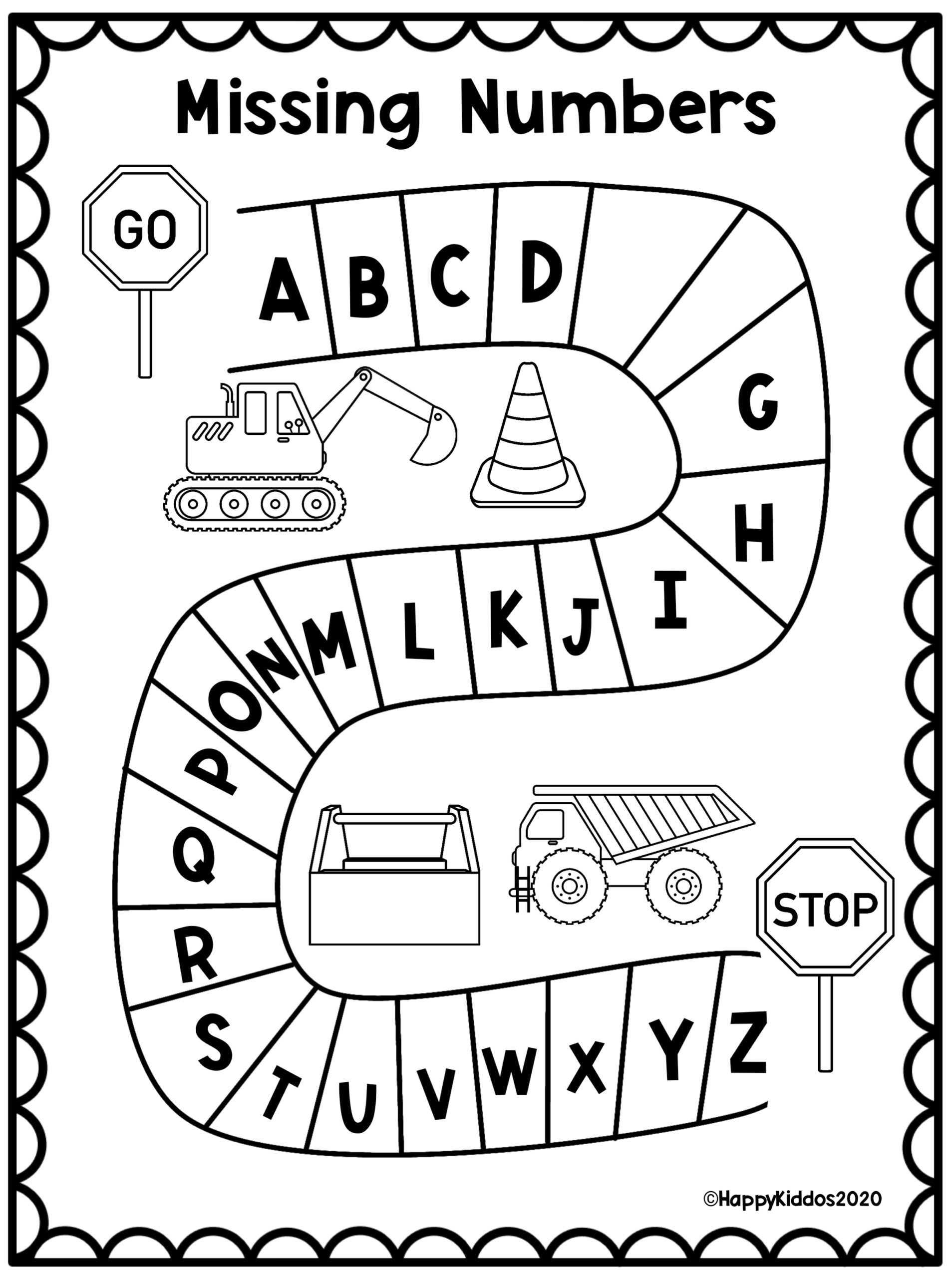 Missing letters worksheets made by teachers