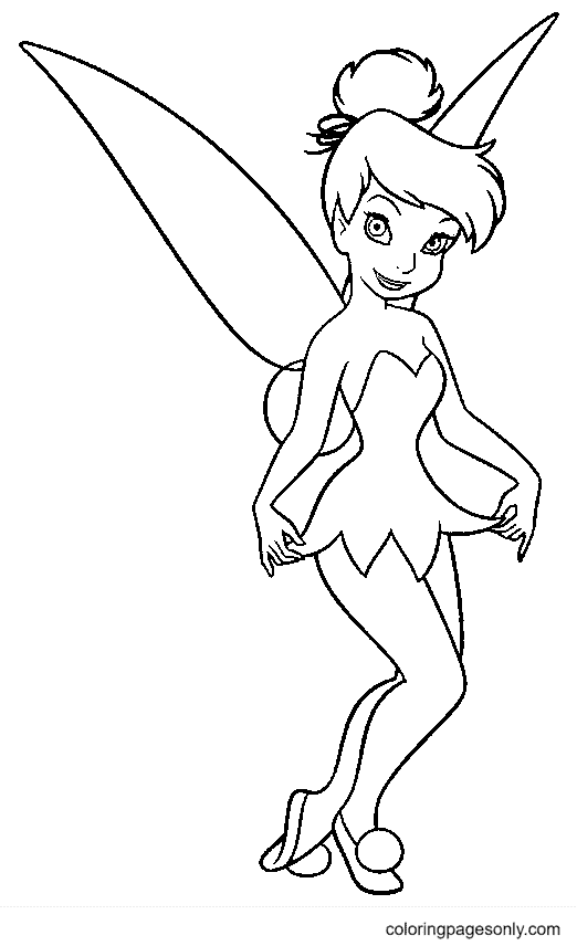 Tinkerbell coloring pages printable for free download