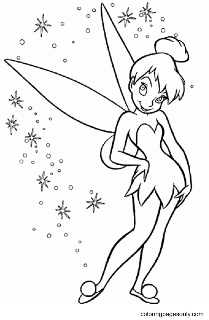 Tinkerbell coloring pages printable for free download