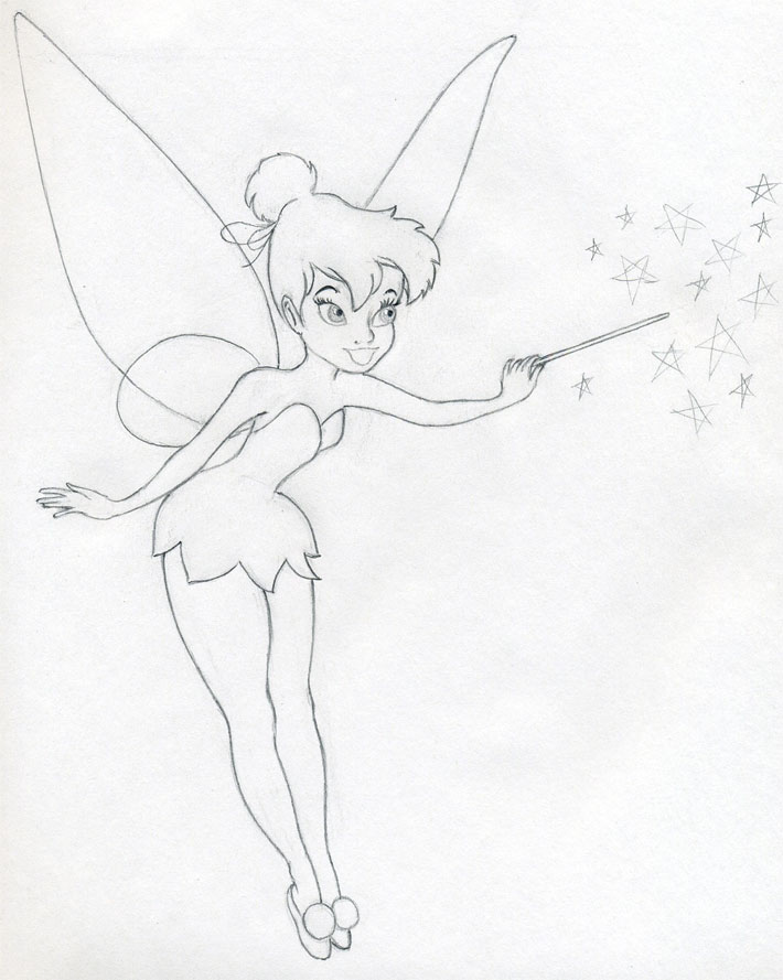 Draw tinkerbell is very easy