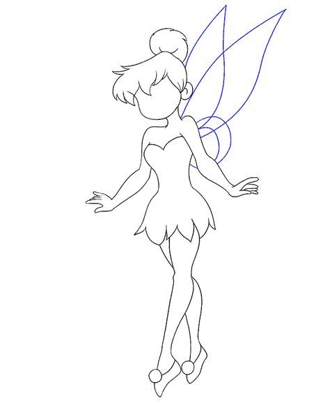 How to draw tinkerbell