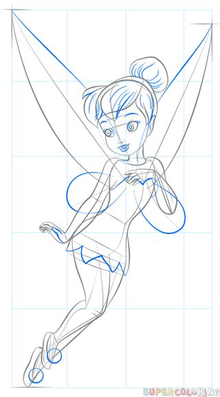 How to draw tinkerbell step by step drawing tutorials tinkerbell drawing tinkerbell coloring pages drawing tutorial