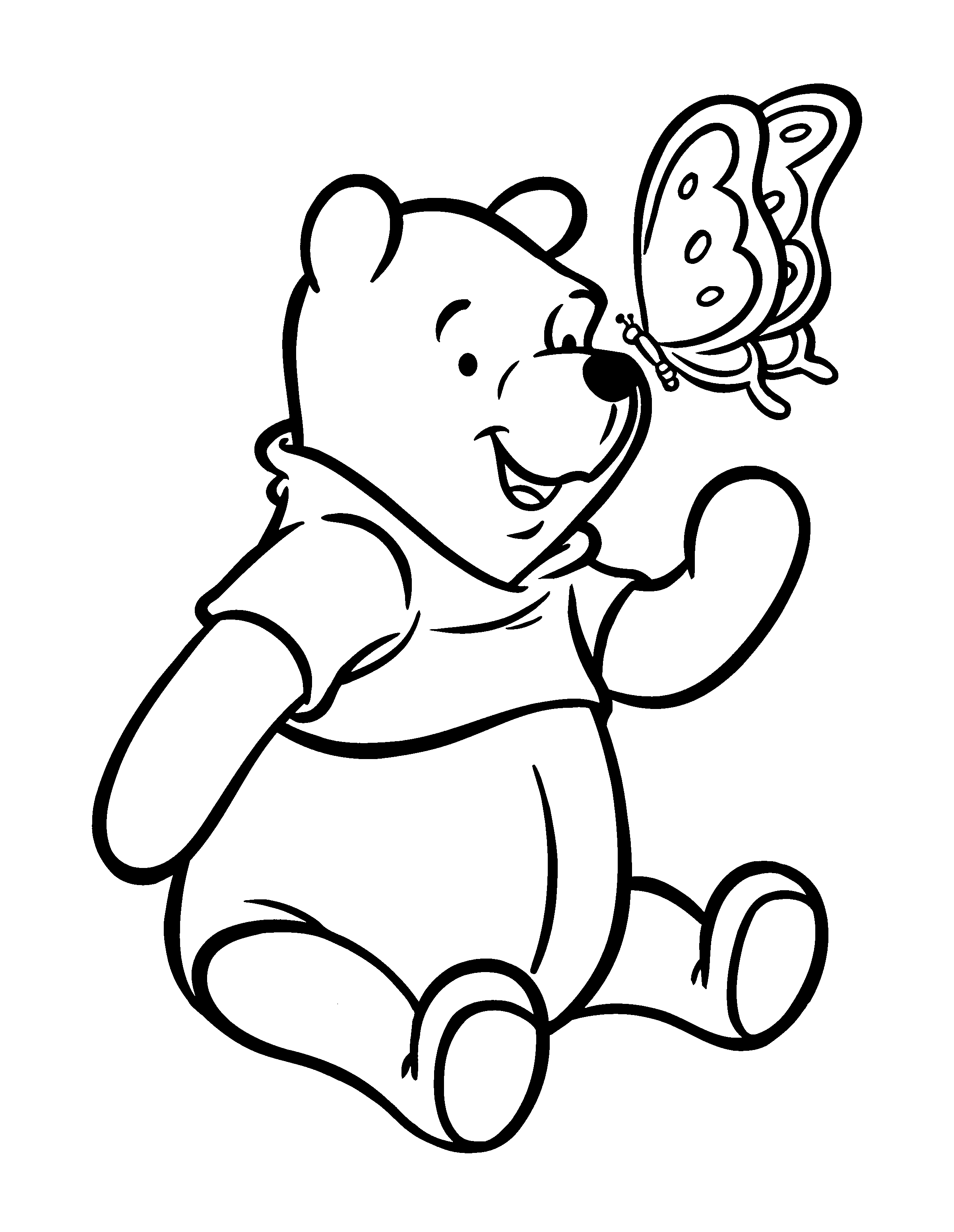 Free printable winnie the pooh coloring pages for kids