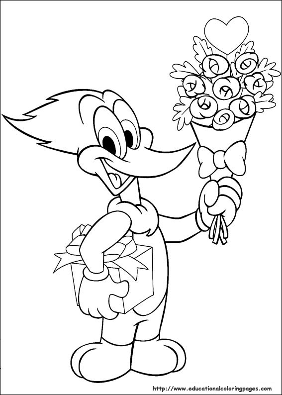 Woody woodpecker coloring pages