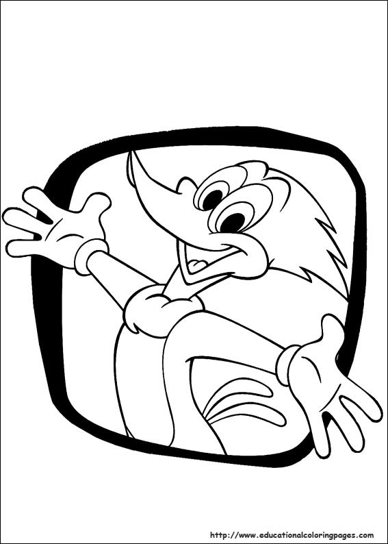 Woody woodpecker coloring pages