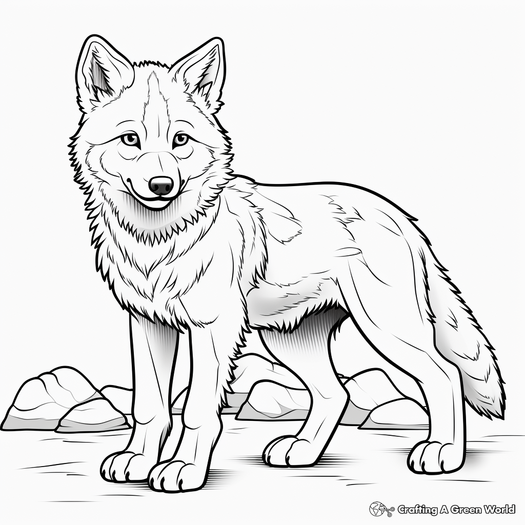 Wolf coloring pages