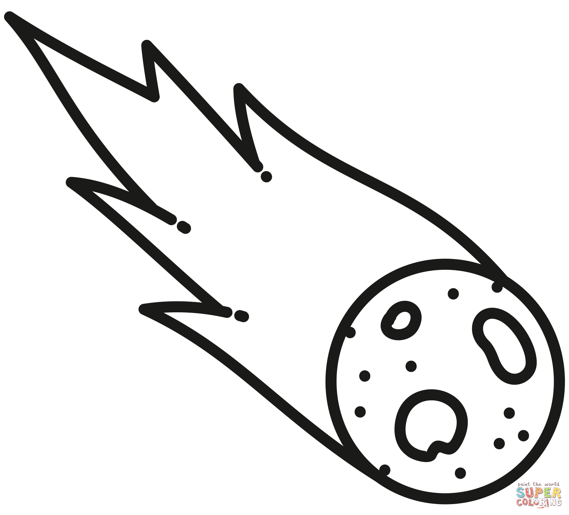 Asteroid coloring page free printable coloring pages