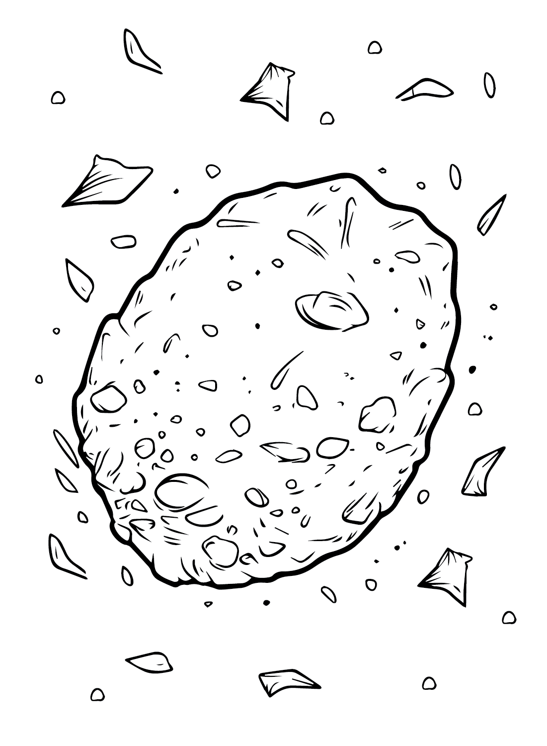 Asteroid coloring pages printable for free download