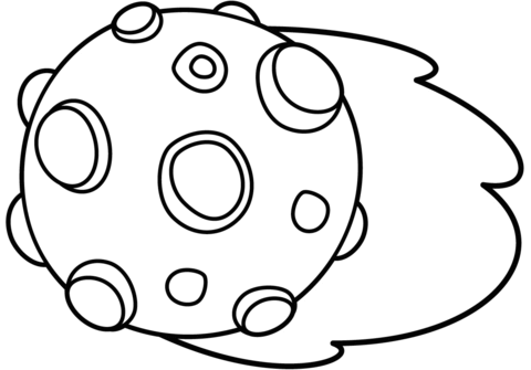 Asteroid coloring page free printable coloring pages