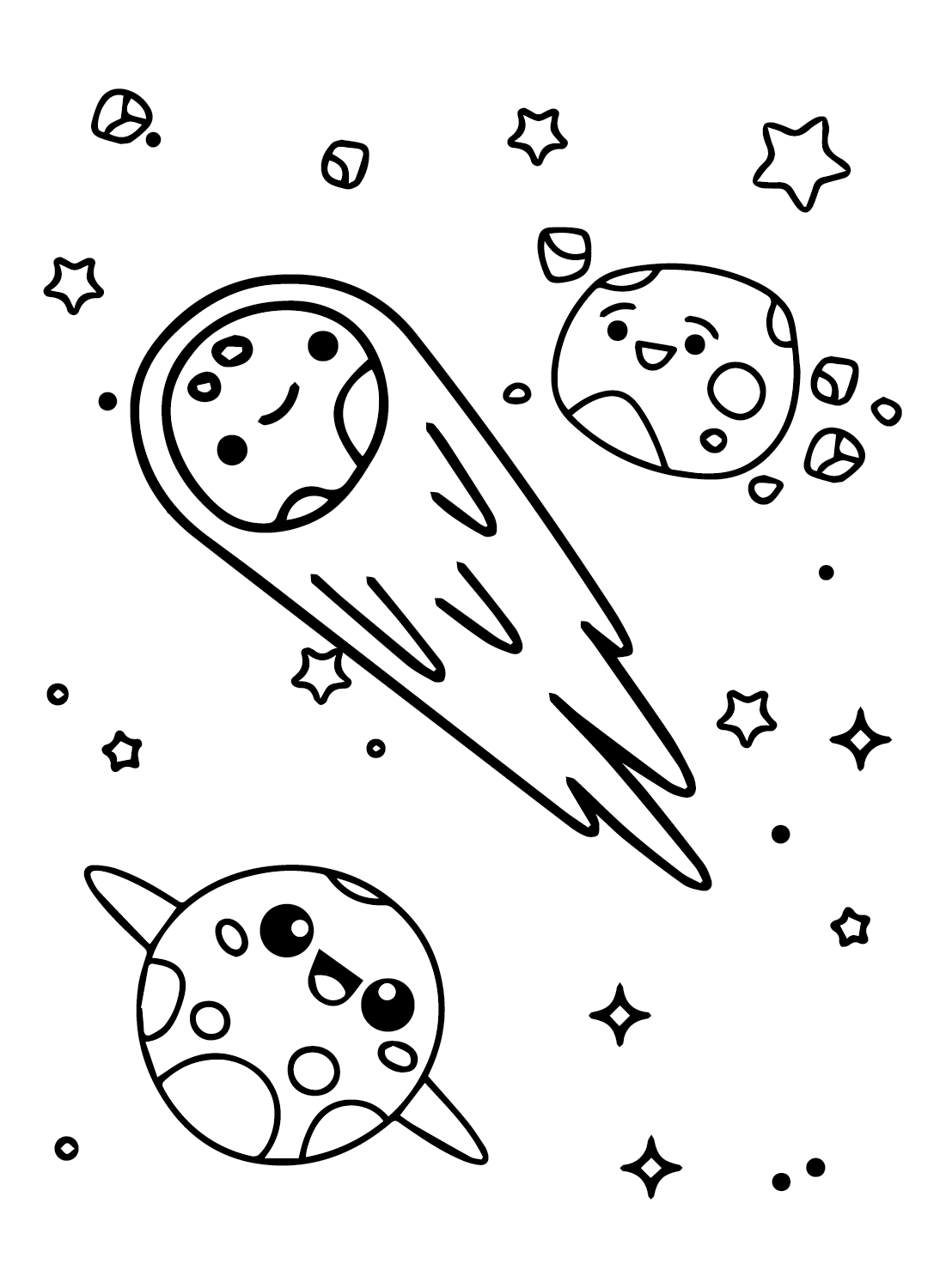 Asteroid coloring pages printable for free download