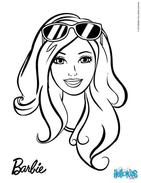 Barbie face coloring pages barbie coloring barbie coloring pages barbie drawing