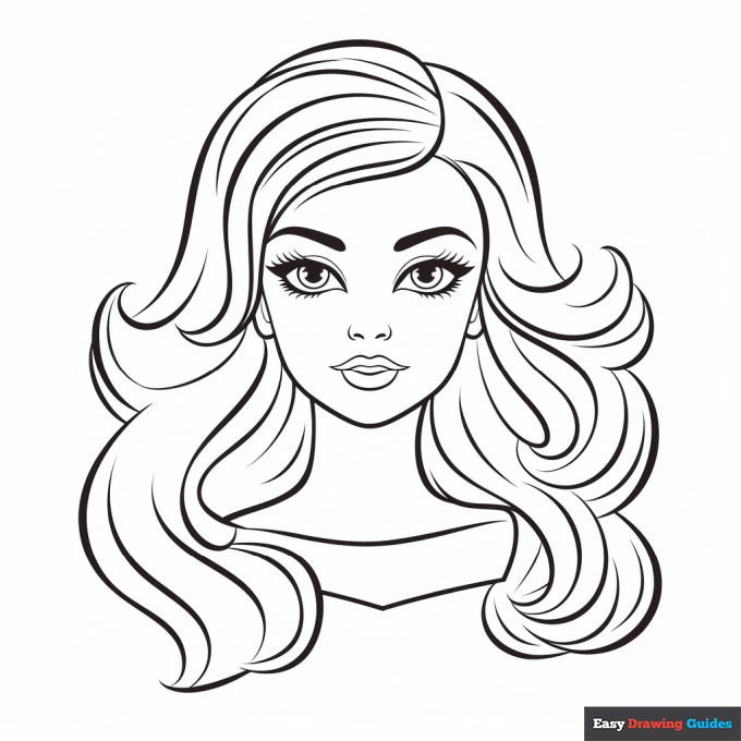 Free barbie coloring pages