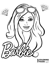 Barbie coloring pages for girls