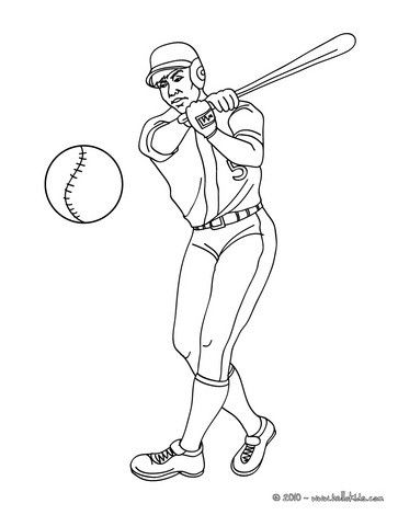 Baseball batter coloring page more baseball coloring pages on hellokids baseball coloring pages sports coloring pages coloring pages