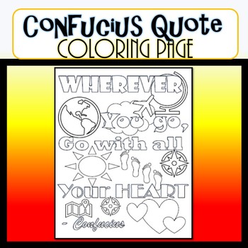 Confucius coloring page tpt