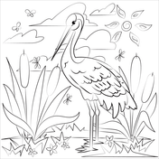 Cranes coloring pages free coloring pages