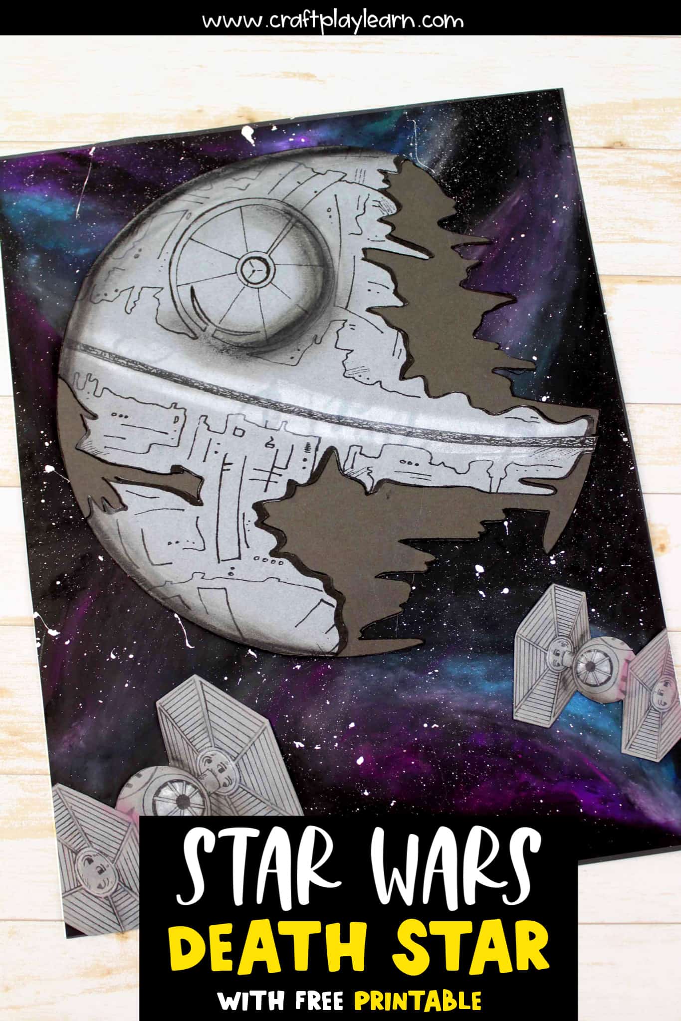 Star wars coloring pages and death star art project