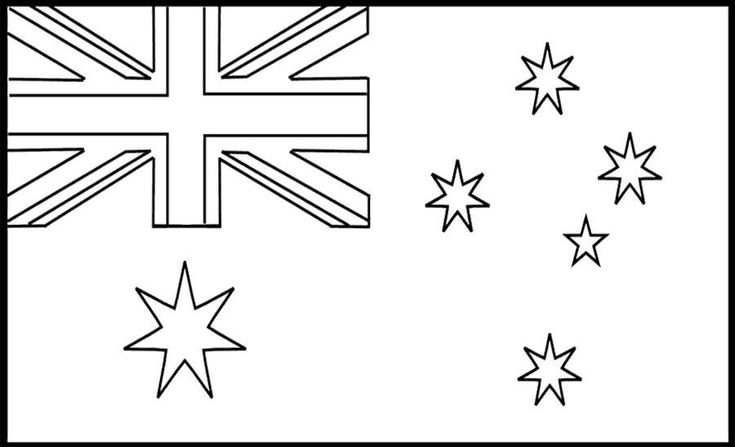 Attractive australian flag coloring page flag coloring pages flag drawing coloring pages