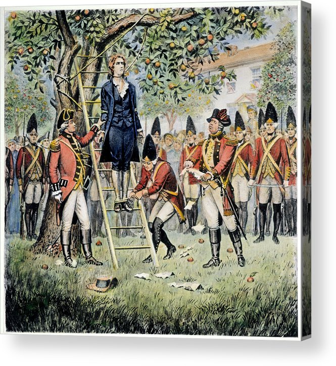 Hanging of nathan hale acrylic print by granger