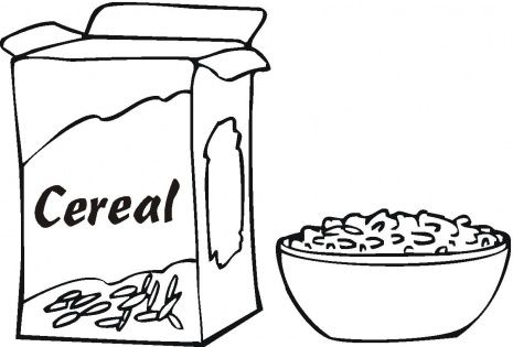 Cereal coloring pages food coloring pages fun calendar days