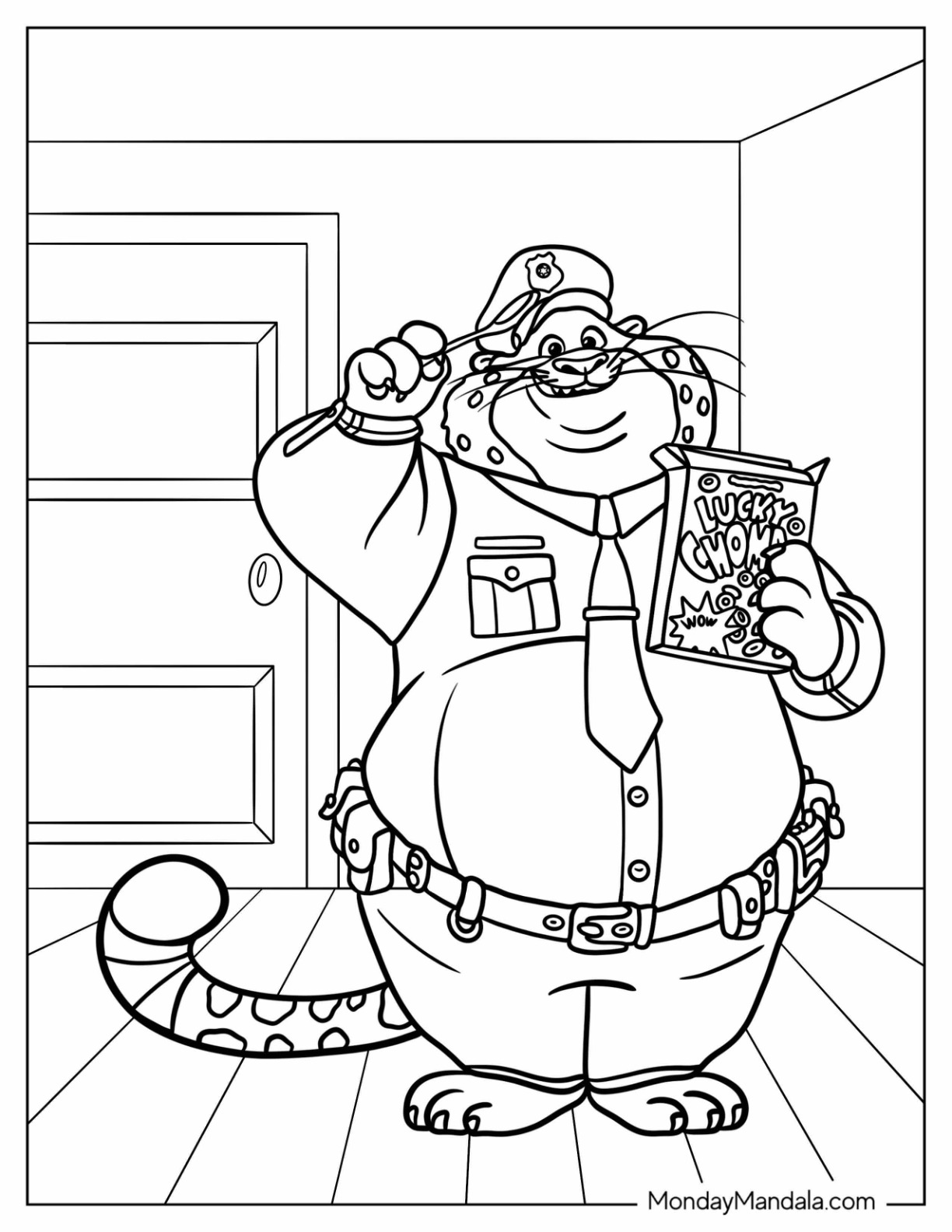 Zootopia coloring pages free pdf printables