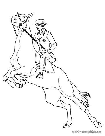 Man on jumping horse coloring page more sports coloring pages on hellokids pferde