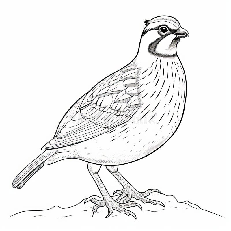 Quail colouring page stock illustrations â quail colouring page stock illustrations vectors clipart