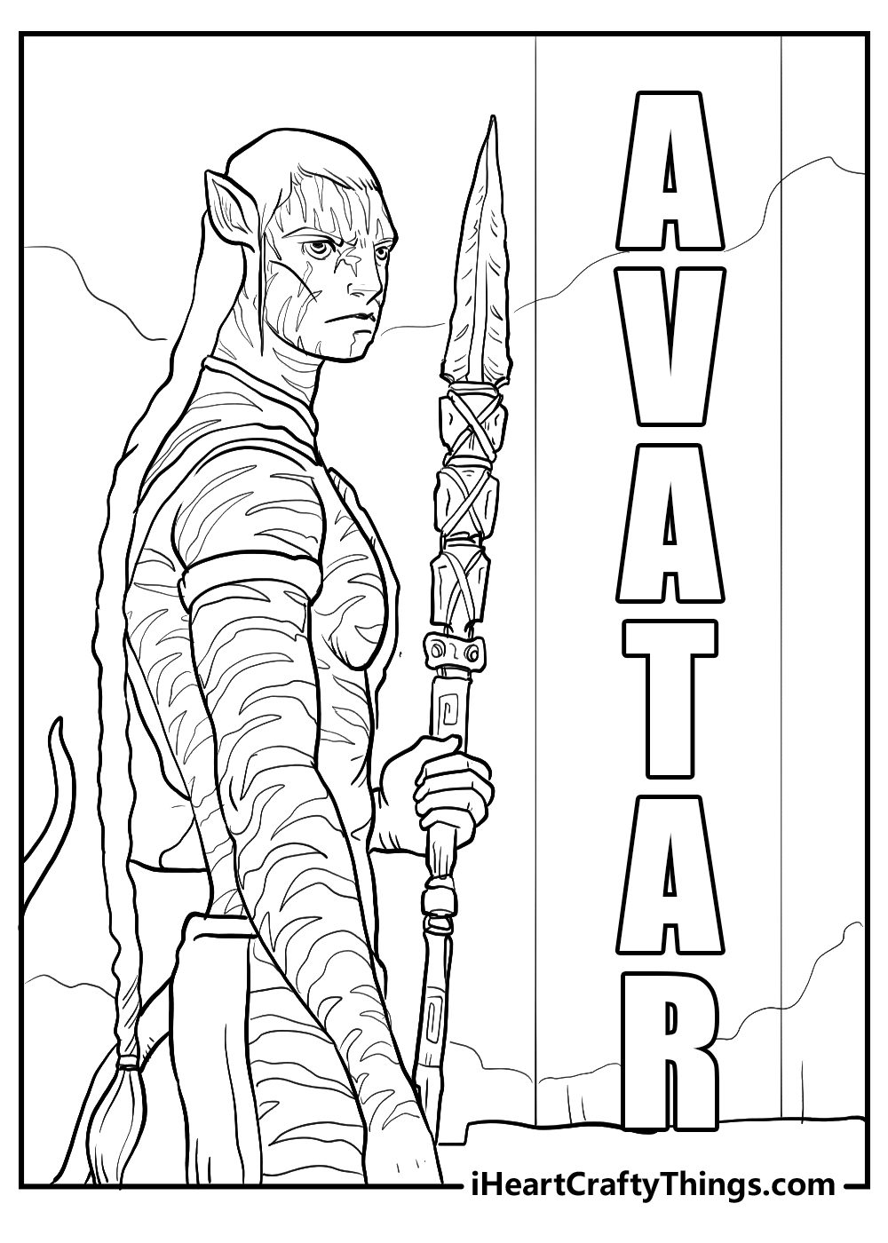 Printable avatar coloring pages updated