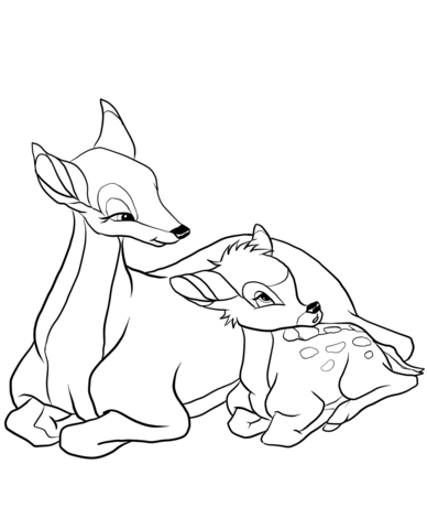 Bambi coloring pages free coloring pages