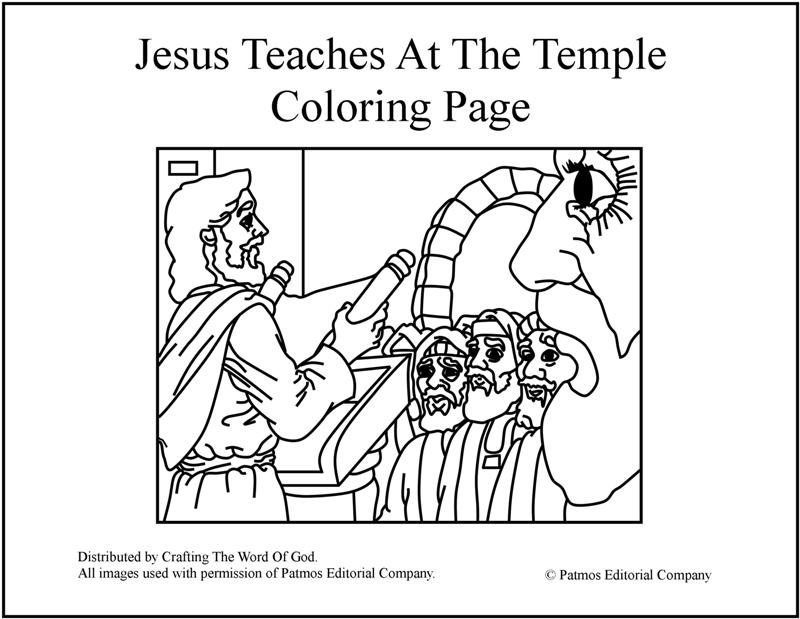 Jesus teaches at the temple