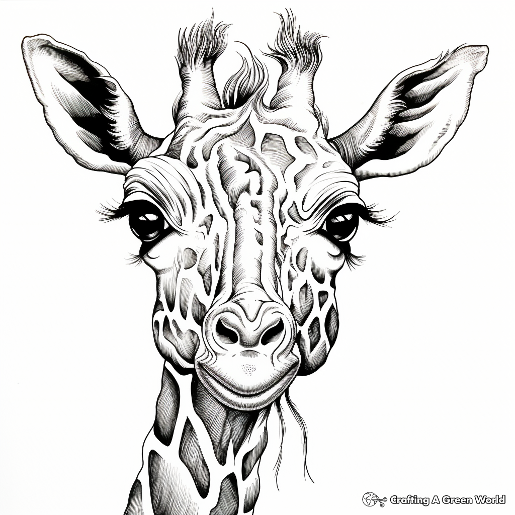 Giraffe coloring pages