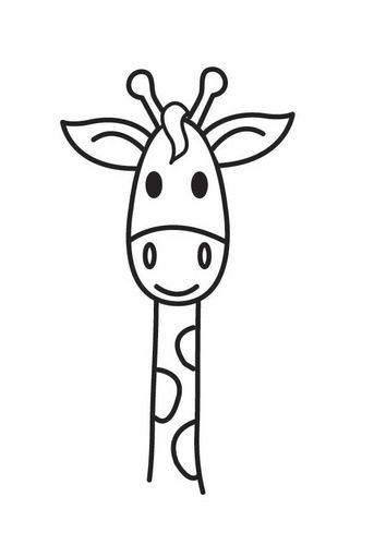 Coloring page giraffe head giraffen zeichnen gekritzel zeichnung