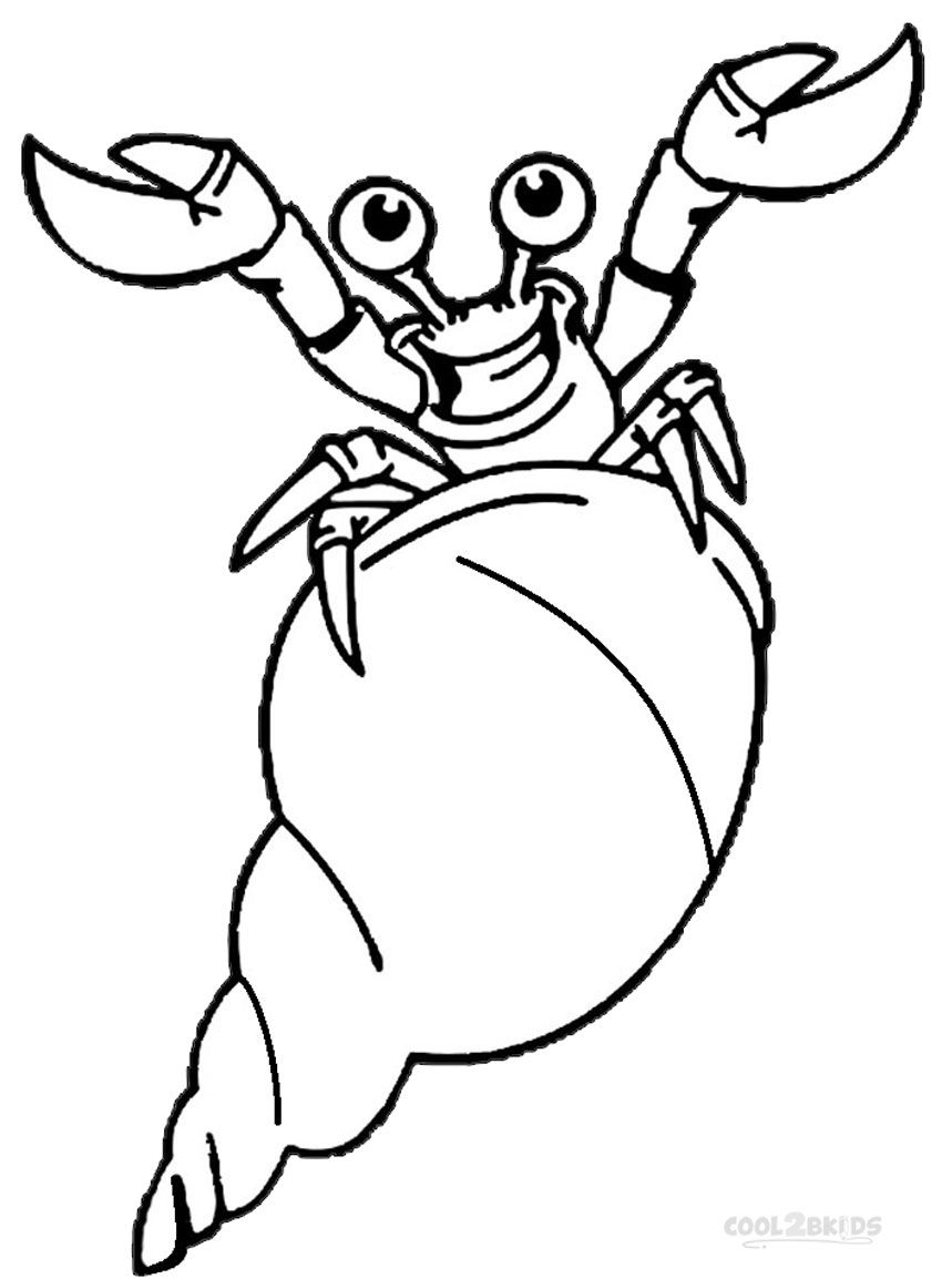 Printable hermit crab coloring pages for kids coolbkids animal coloring pages coloring pages super coloring pages