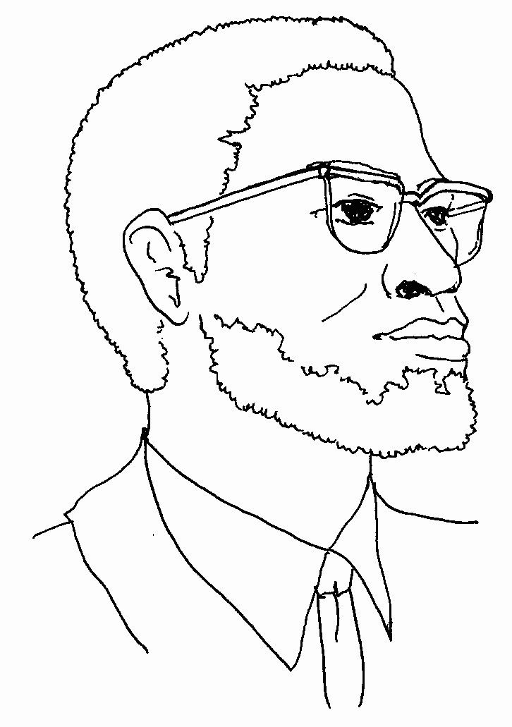 Malcolm x coloring pages sketch coloring page african art projects black history month crafts african art paintings