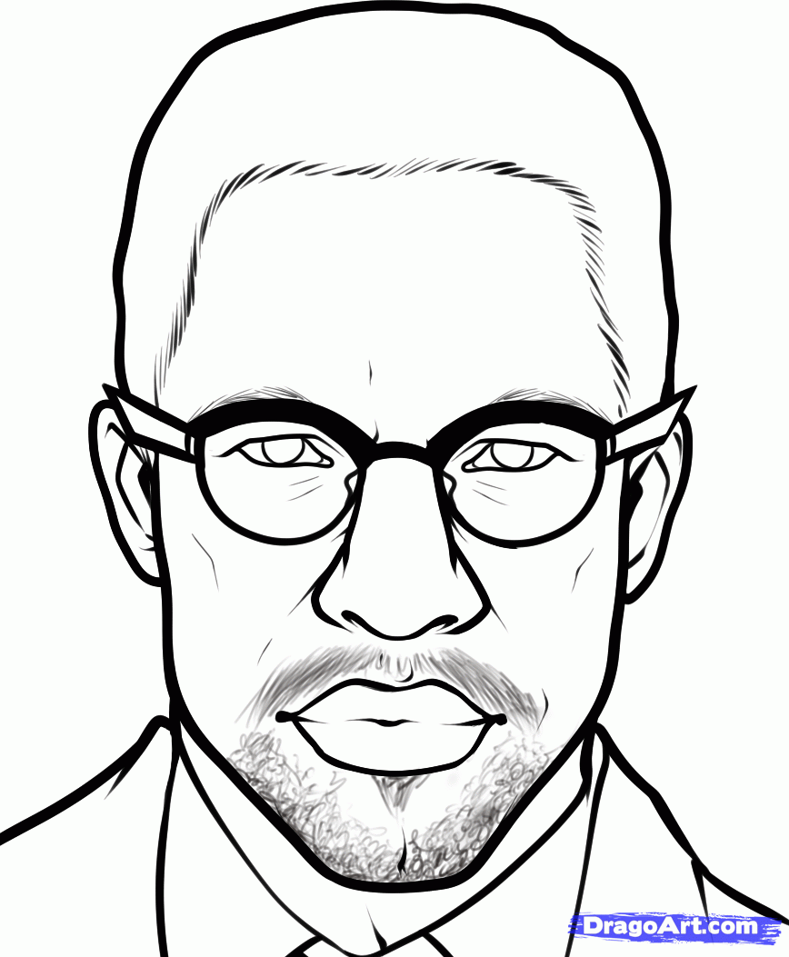 Malcolm x coloring pages sketch coloring page african art projects black history month crafts african art paintings