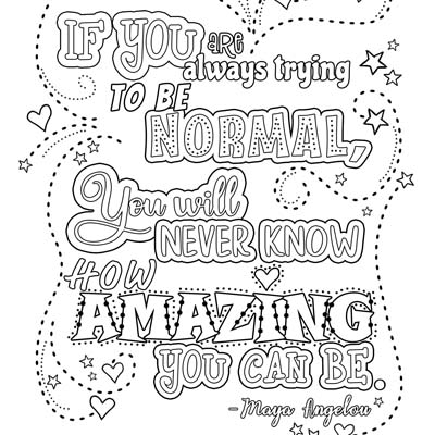 How amazing you can be coloring page c