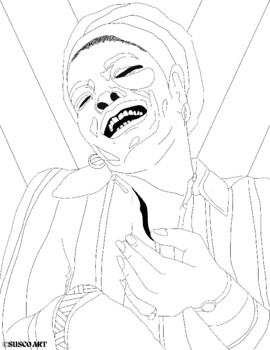 Maya angelou coloring page by the happy hippie tpt