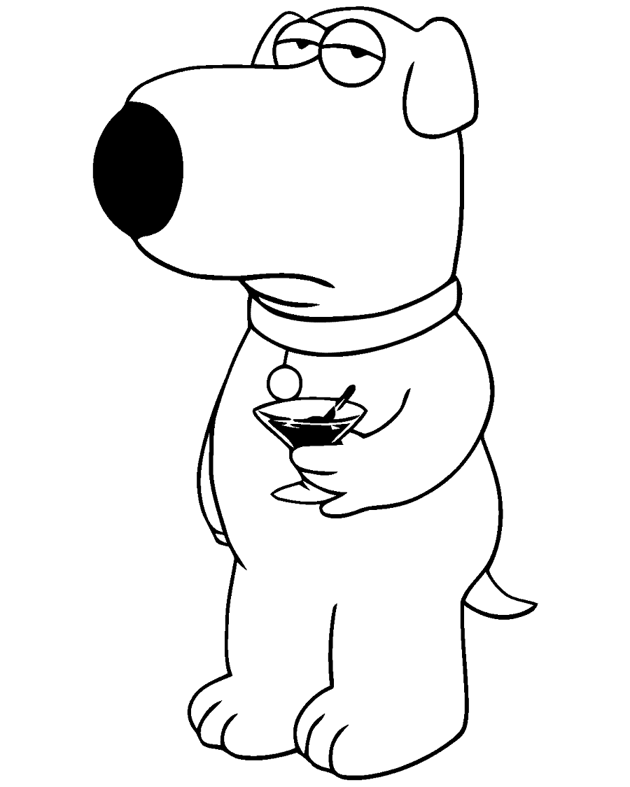 Family guy coloring pages printable for free download