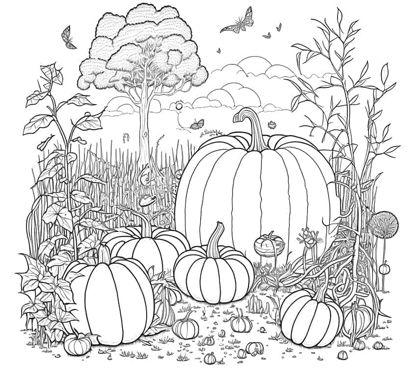 Pumpkin coloring pages