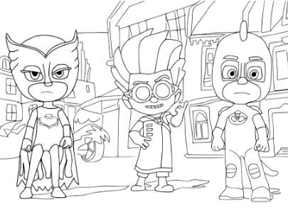 Gekko amaya and romeo pj masks coloring pages cartoon coloring pages paw patrol coloring pages