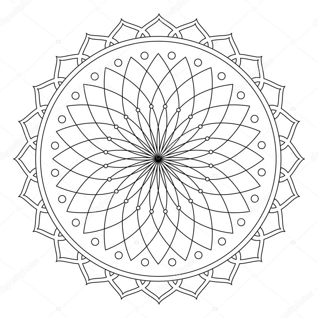 Flower of life coloring page stock photo by smk